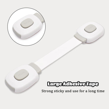 Child Safety Locks for Cabinets & Drawers – No-Drill Baby Proof Latches for Fridge, Toilet, Oven & Furniture