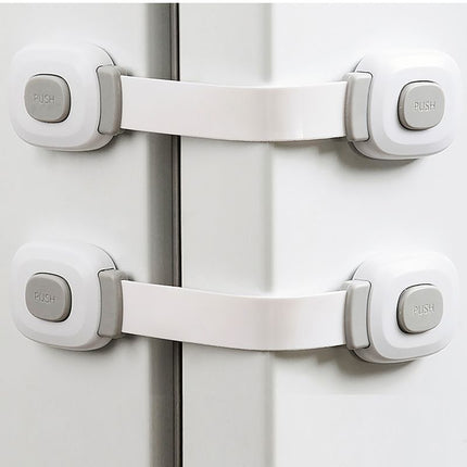 Child Safety Locks for Cabinets & Drawers – No-Drill Baby Proof Latches for Fridge, Toilet, Oven & Furniture