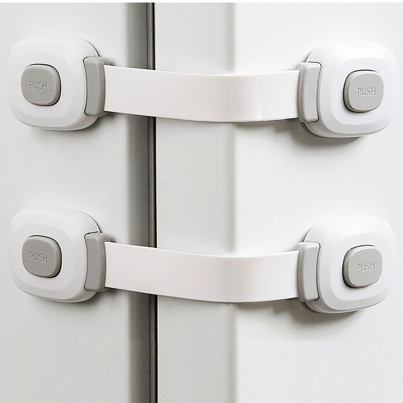Child Safety Locks for Cabinets & Drawers – No-Drill Baby Proof Latches for Fridge, Toilet, Oven & Furniture