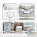 Child Safety Locks for Cabinets & Drawers – No-Drill Baby Proof Latches for Fridge, Toilet, Oven & Furniture