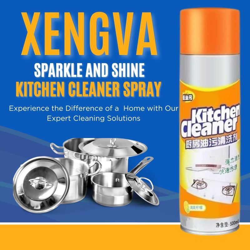 Kitchen Foam Cleaner – All-in-One Spray for Stove, Chimney, Gas Burner & Stainless Steel Surfaces
