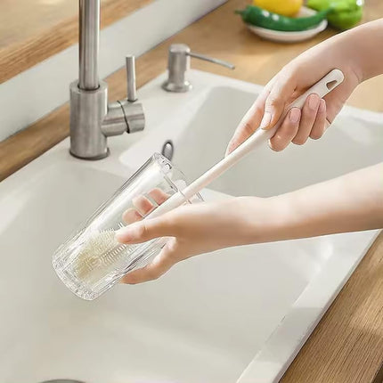 Premium Silicone Bottle Cleaning Brush for Glasses, Baby Bottles, Kitchen Jars & Cups