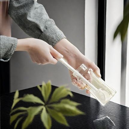 Premium Silicone Bottle Cleaning Brush for Glasses, Baby Bottles, Kitchen Jars & Cups