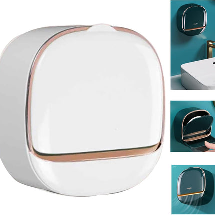 Modern Bathroom Soap Holder – Flip-Top Wall Mounted Soap Storage Box