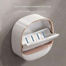 Modern Bathroom Soap Holder – Flip-Top Wall Mounted Soap Storage Box