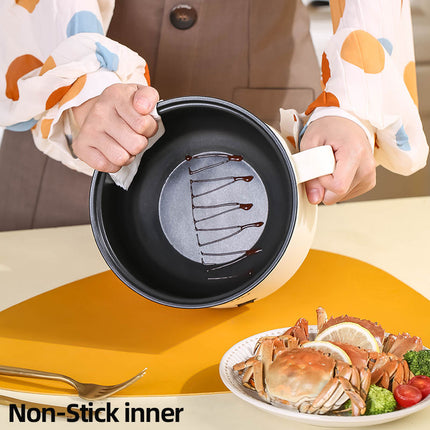 1.8L Mini Electric Cooker – Portable Non-Stick Travel Pot for Rice, Ramen & Pasta (Multi-Functional Quick Cooker)