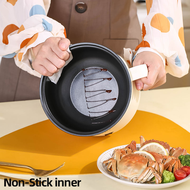 1.8L Mini Electric Cooker – Portable Non-Stick Travel Pot for Rice, Ramen & Pasta (Multi-Functional Quick Cooker)