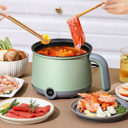 1.8L Mini Electric Cooker – Portable Non-Stick Travel Pot for Rice, Ramen & Pasta (Multi-Functional Quick Cooker)