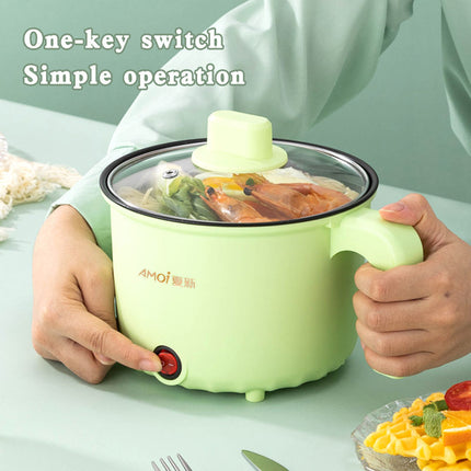 1.8L Mini Electric Cooker – Portable Non-Stick Travel Pot for Rice, Ramen & Pasta (Multi-Functional Quick Cooker)