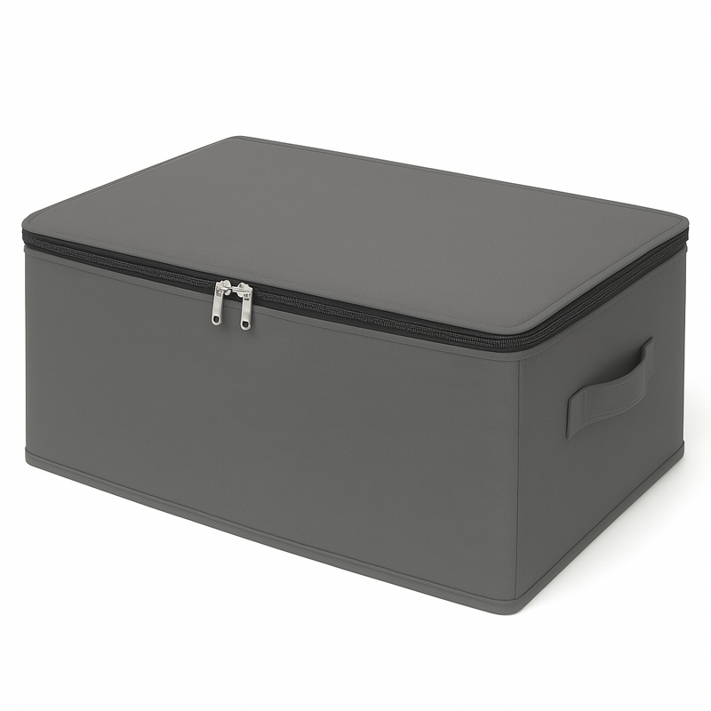 9-Grid Foldable Jeans Organizer Box – Large Closet Clothes Storage Bag with Dustproof Cover for Wardrobe & Drawers