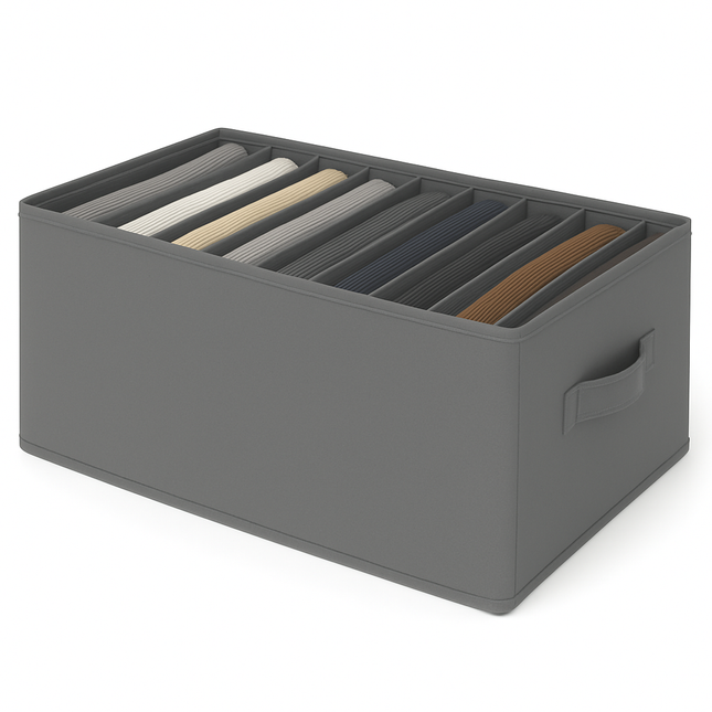 Clothes Storage Organizer – 9-Grid Foldable Box for Closet & Drawers